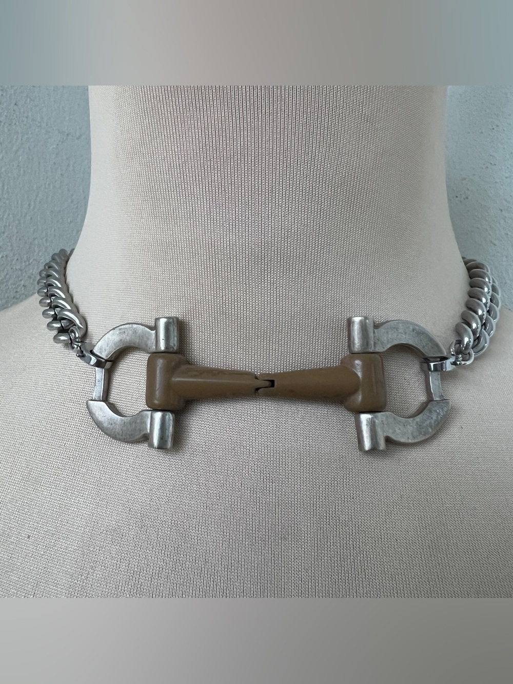 Custom Vintage Ferragamo x Junk You! Rescued Solid Brass Necklace | up to 20”